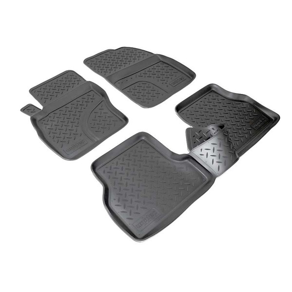 3D Gummi FußMatten Passend FüR Ford Focus II | BJ 2004-2010 | Passgenau Mit Rand-image