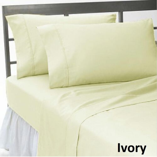 Enorme collezione piumone biancheria da letto 1000TC cotone egiziano UK imperoror tutto solido - Foto 9 di 20