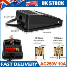 ON/OFF Foot Pedal Switch IMC Hot SPDT Nonslip Plastic Momentary Electric Power