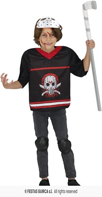 Fiestas GUiRCA Assassino Hockey killer Costumi Halloween Per Bambi 5-6/7-9 anni