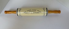 Advertising Porcelain Rolling Pin "Best Goods, Lowest Prices Sunrise Bakery"