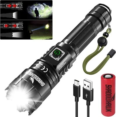 Shadowhawk LED Taschenlampe Aufladbar Extrem Hell 20000 Lumen Taschenlampen