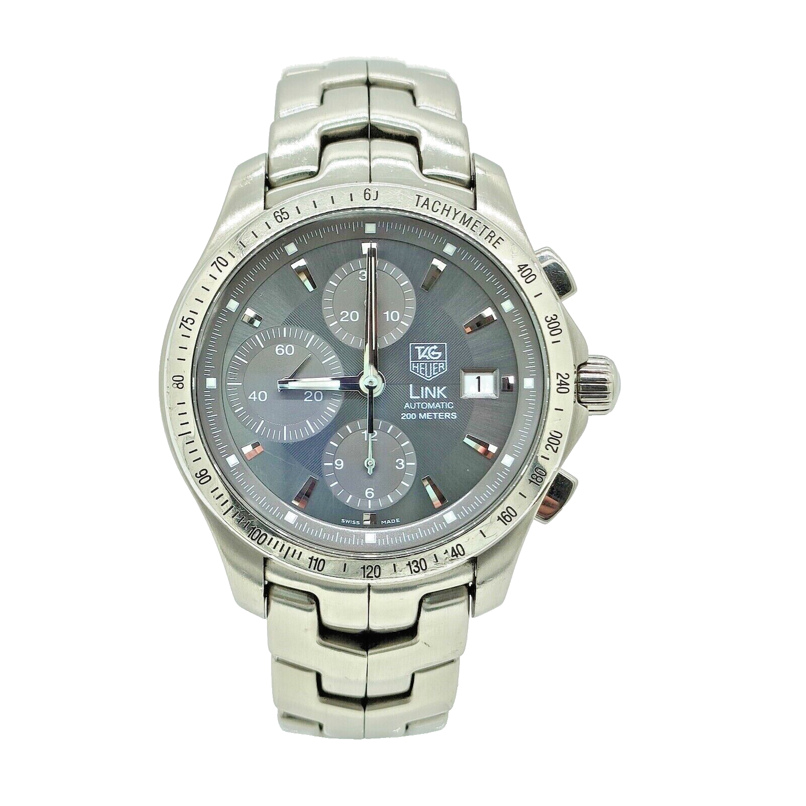 TAG Heuer Link Calibre 16 Gray Dial Men's Watch CJF2115-0