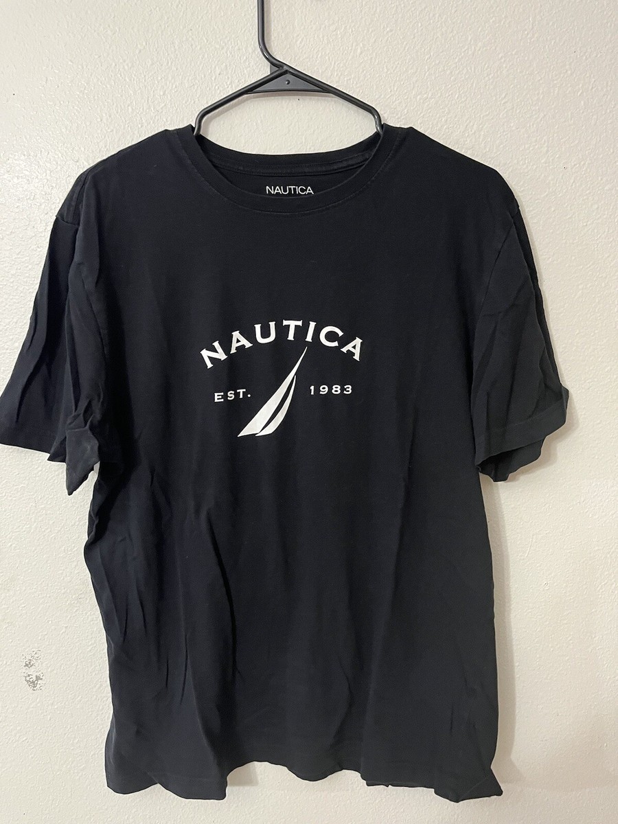 Nautica Men’s J-Class V-Neck T-Shirt – 100% Cotton, Classic Fit, Navy Blue (XL)