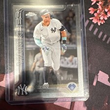 2024 Topps Chrome Aaron Judge New York Yankees Base Set #90 Baseball Card