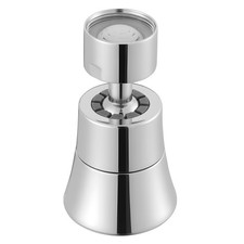 360  Swivel Faucet Aerator, 5 Flow Kitchen Sink Sprayer, w/ Brass Adapter