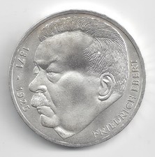 Germany 5 Mark, 1975 50. Death anniversary of Friedrich Ebert silver 2