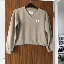 Champion Ladies Cotton Beige Sports Active Leisure Autumn Winter Sweatshirt, 16.