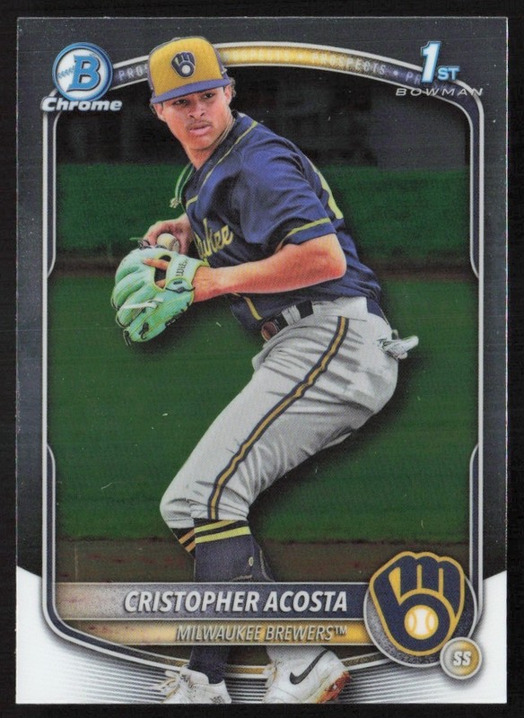 2025 Bowman Chrome Prospects Cristopher Acosta #BCP-176 GS1