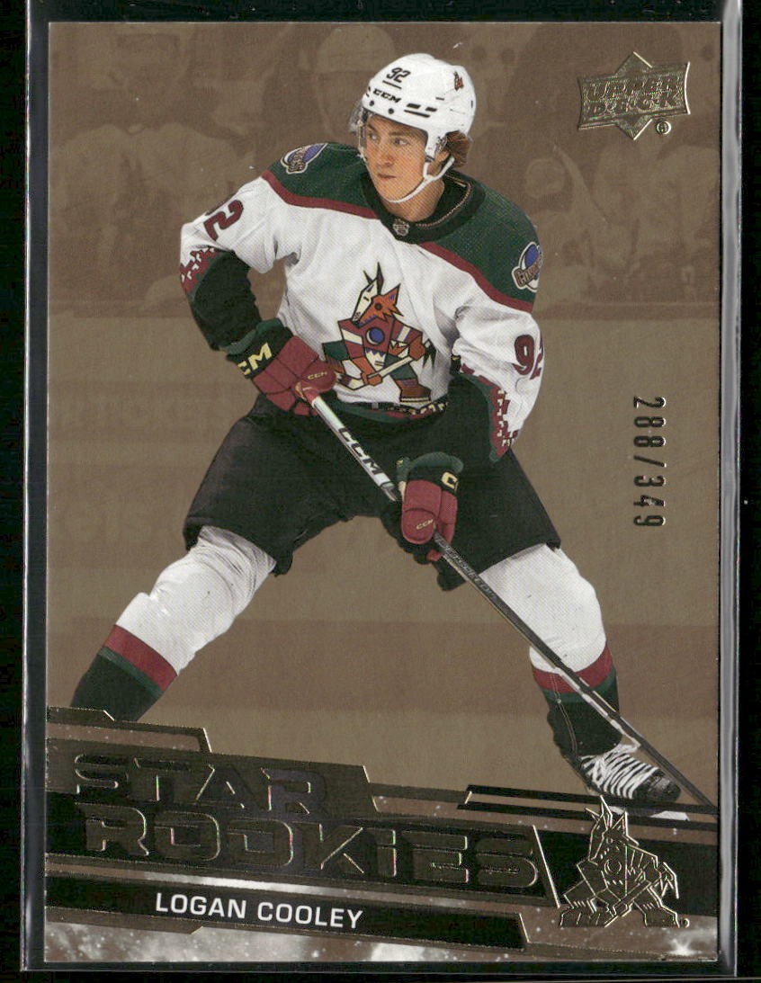 2023-24 Upper Deck NHL Star Rookies Box Set #3 Logan Cooley Gold #/349