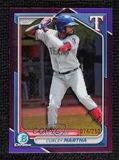 2024 Bowman Draft Chrome Purple Refractor 74/250 Curley Martha #BDC-165 0lj0