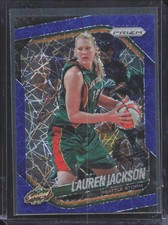 2025 Panini Prizm WNBA Prizms Blue Velocity #91 Lauren Jackson
