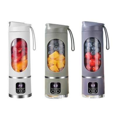 450ml Capacity Portable Blender with 12 Blade Assembly and Type C Port Green