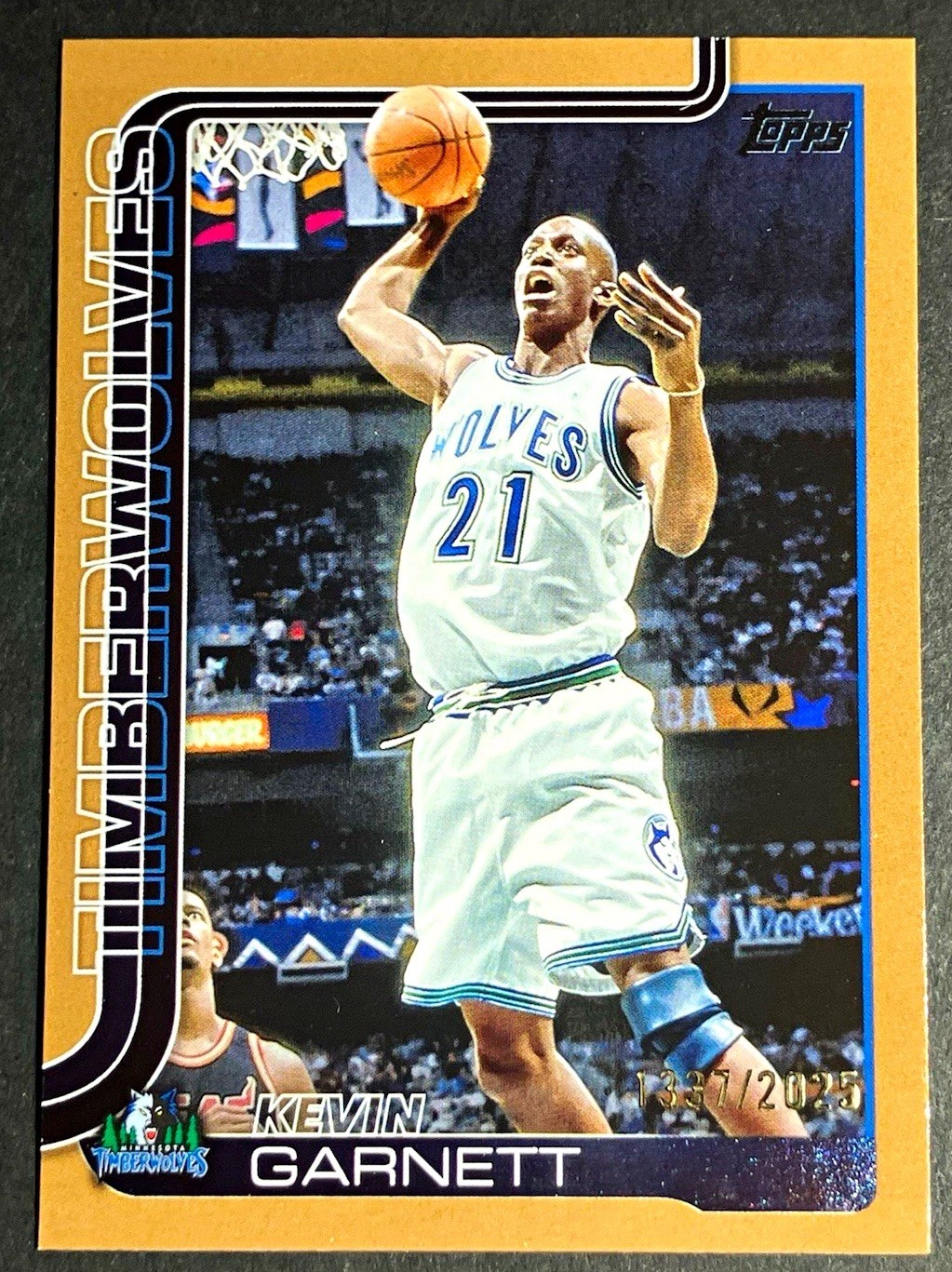 2025 Topps Flagship #254 Kevin Garnett Gold /2025 Minnesota Timberwolves 