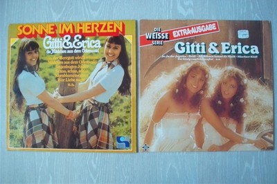 2 LP , Gitti & Erica  Mädchen aus dem Odenwald - Sonne im Herzen + Extra-Ausgabe