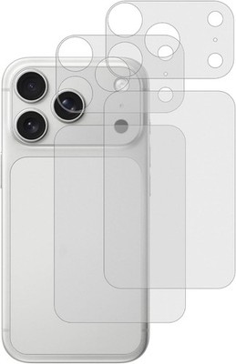 2X Schutzfolie ( Rückseite + Kamera ) für iPhone 17 Pro / Max Hartglas Hinten