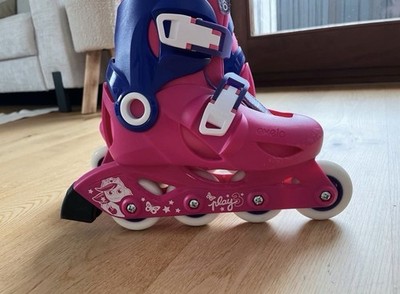 Oxelo Kinder Inline-Skates verstellbar pink/blau (Paar) Größe 28-30