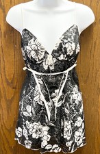 Vintage Y2K Sheer Lingerie Size Medium Nightgown Panty Set, Thong NWOT