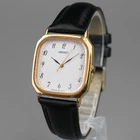 SEIKO Vintage 5P31-5270 Men's Watch Gold 27mm New Battery New Leather Band