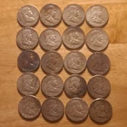 Franklin Half Dollar 50C 1963 Lot of 20 Silver Circulated Coins