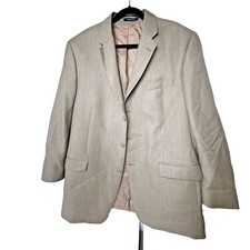 Vintage 90s Calvin Klein Blazer Men's 34 Gray Two-Button Jacket Quiet Money