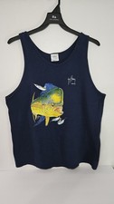 Guy Harvey Vintage Tank Top Men Made In Usa Size XL xl Blue