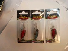 Castaic, Lot Of 3 The Cowboy Mini,2 Red Craw And 1 Sexy Shad 1/8oz CRANKBAIT NEW