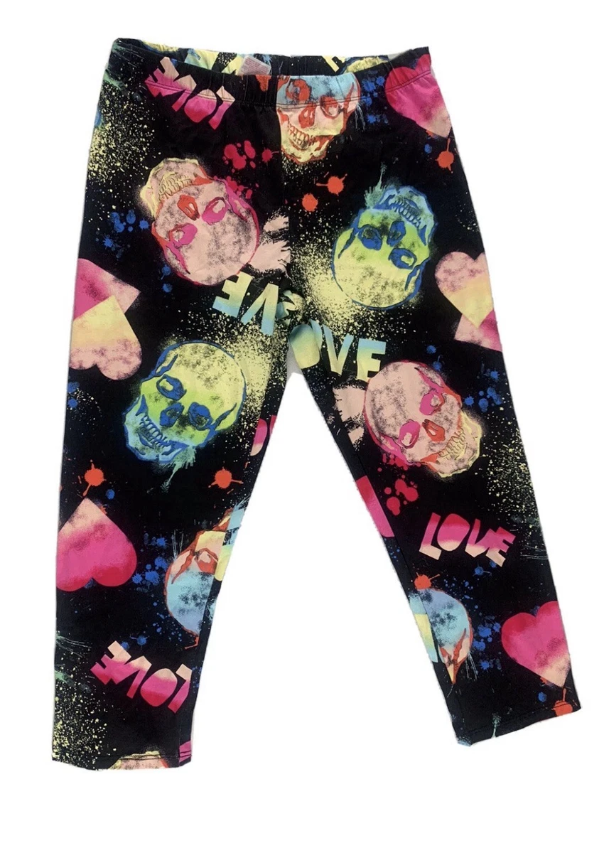 No Boundaries Women's Halloween Jack-O-Lantern Black Sueded Leggings NWT
