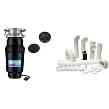 Waste Maid 10-US-WM-058-3B Garbage Disposal Anti-Jam Stainless Steel Food Was...
