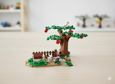 Kiddicraft KC1101 Hasenstall   86 Teile · 6 Tiere · kompatibel
