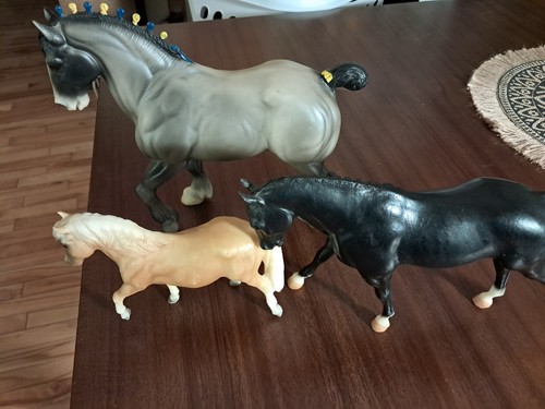 Breyer Horse Trio Lot Great and Small Clydesdale Merrylegs Welsh Pony Sears JCP