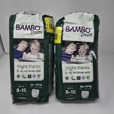 Bambo Dreamy 77-110 Pounds Night Large 2 - Packs 1 Opened 19 Total Diapers Kids