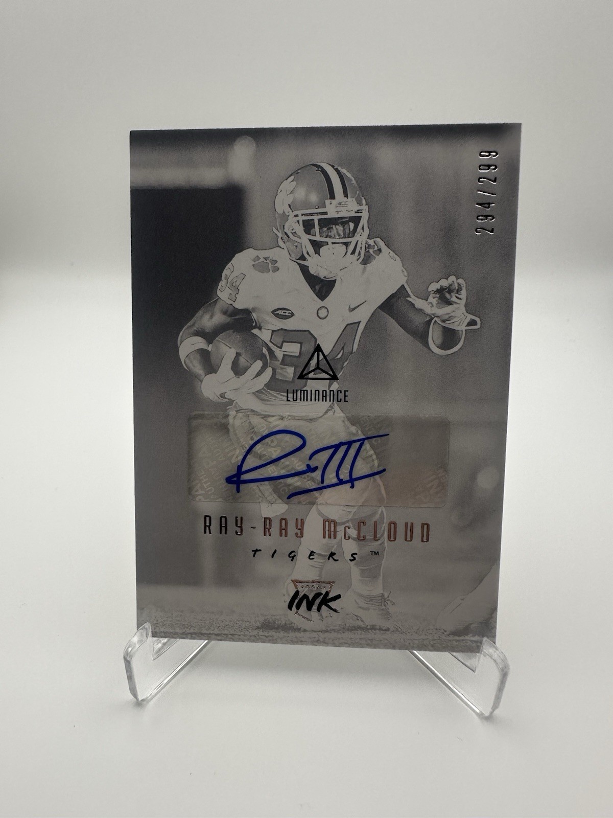 Ray-Ray McCloud Panini Luminance Rookie Ink #RIRAM Base