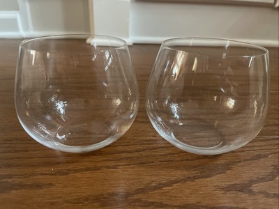Set of 2 RIEDEL O Oaked Chardonnay Wine Glasses Tumblers Stemless ~3.75  Tall