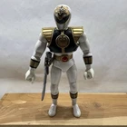 White Ranger Mighty Morphin Power Rangers 1993 Bandai 8" Action Figure