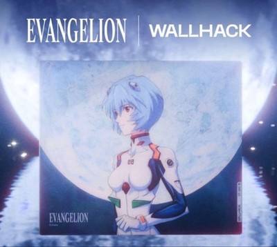 WALLHACK SP-005 EVANGELION Ayanami Rei Glas Mousepad Mehrfarbig Unbenutzt