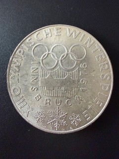 Österreich 100 Schilling 1976 Olympische Winterspiele Innsbruck Schneeflocke