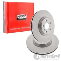 2X Mapco Bremsscheiben 281Mm BelÜFtet Vorne Passend FüR CitroËN Evasion Jumpy FI