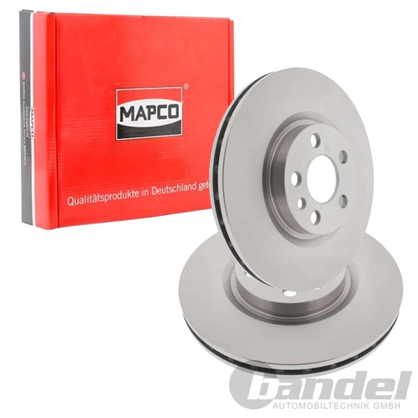 2X Mapco Bremsscheiben 281Mm BelÜFtet Vorne Passend FüR CitroËN Evasion Jumpy FI-image