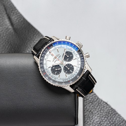 Breitling Navitimer B01 Chronograph 43 Ice Blue Dial Watch AB0138241C1P1