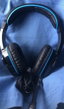 LIGHTLY USED Sades SA-708GT Gaming Headset, Xbox and PS4 Adapters Included