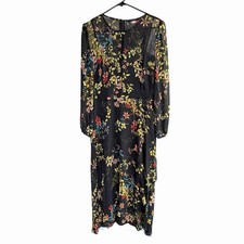 Tommy Hilfiger Petite Zelda Floral Long-Sleeve Maxi Dress Size 16W Relaxed NWT