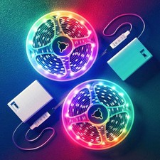 Battery Operated Led Strip Lights 5050 Rgb Colour Changing Tape Room Tv Lighting Battery Operated Led Strip Lights 5050 Rgb Colour Changing Tape Room Tv Lighting