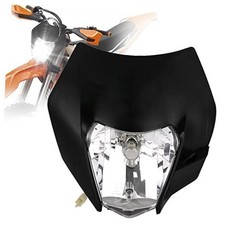 Dirt Bike Headlight,Motorcycle Headlight Universal for SX SXF XC normal black
