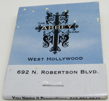 The Abbey Gay Club West Hollywood California 692 Robertson Blvd FULL Matchbook