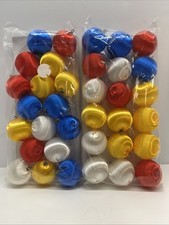 Vintage Ornaments Christmas Tree Satin balls- Lot Of 35 Yellow Red Blue White 2"