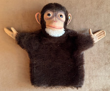 Stieff Monkey Jocko Hand Puppet Vintage Collectible Brown Chimpanzee plush