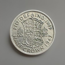 Great Britain King George VI Cupro-Nickel Half Crown - 1947 - With 'IND:IMP'
