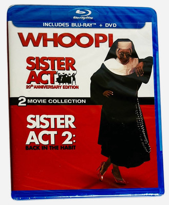 Sister Act: 20th Anniversary Edition Blu-Ray & DVD Movie Collection (3-Disk) NEW