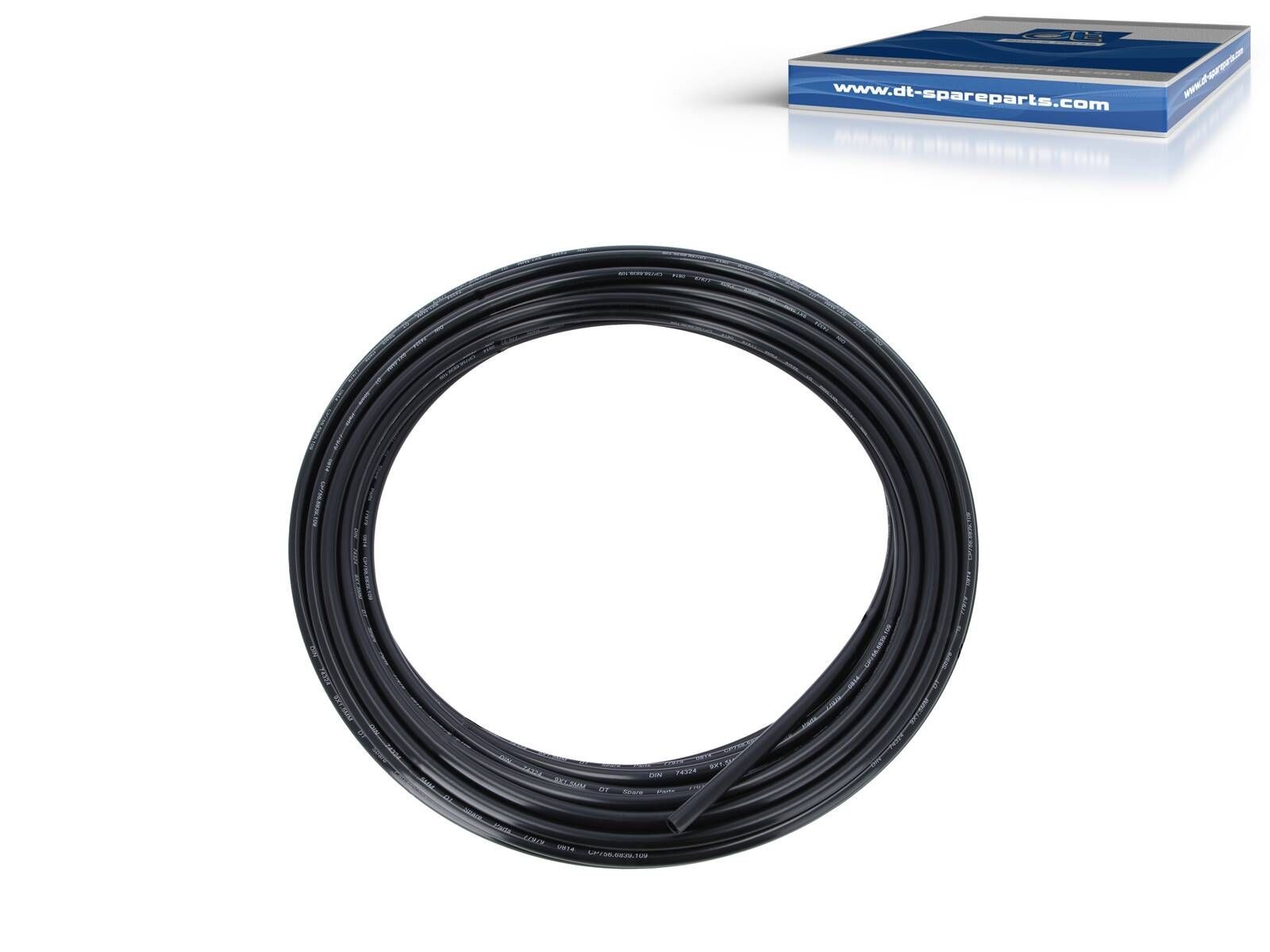 Tube polyamide d: 4 mm DT Spare Parts 9.86006 tuyau noir air comprimé